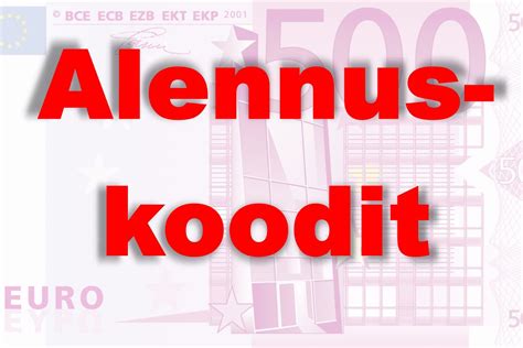 Alennuskoodit 